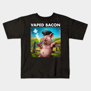 Vaped Bacon Kids T-Shirt